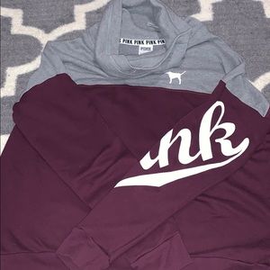 Maroon PINK Victoria Secret Pull over